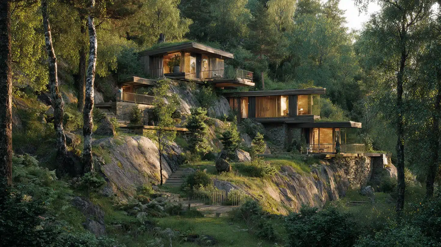 Hus På Sluttande Tomt Hus Pa Sluttande Tomt